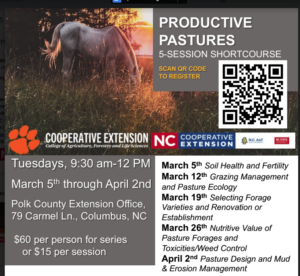 Cover photo for Productive Pastures - Five Session Short Course - March 5th through April 2nd